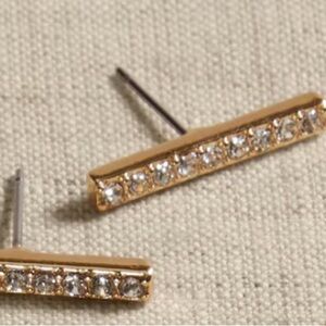 Banana Republic CZ Bar Post earrings